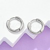 Tarnish Resistant 304 Stainless Steel Huggie Hoop Earrings EJEW-F111B-16mm-P-1