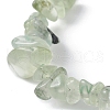 Valentine's Day Theme Alloy and Acrylic Natural Rainbow Moonstone/ Lemon Jade/Prehnite/ Rose Quartz/Sunstone Chip Gemstone Stretch Bracelet with Heart Charm BJEW-JB09579-4