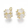 Creamy White Imitation Cat Eye Resin Charms KK-S364-159-4