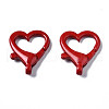 Spray Painted Eco-Friendly Alloy Lobster Claw Clasps PALLOY-T080-05G-NR-2