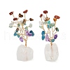 Natural Mixed Gemstone Chips Tree of Life Display Decorations AJEW-JD00015-01-2