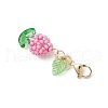 Flower Glass Pearl & Seed Beads Pendant Decorations HJEW-MZ00274-6