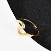 Brass Adjustable Cuff Rings for Women RJEW-B132-03G-2