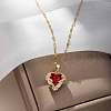Heart 304 Stainless Steel Pendant Necklaces FS-WGE3147-04-1
