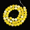 Frosted Transparent Glass Beads Strands GLAA-T032-T8mm-MBB11-2