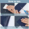 DICOSMETIC 18Pcs 6 Style Rectangle Polyester & Cotton Self-adhesive Fabrics DIY-DC0002-37-4
