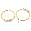 PVD Vacuum Plating 202 Stainless Steel Hoop Earrings EJEW-H003-44G-03-2