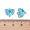 Brass Pave Cubic Zirconia Charms KK-Z059-09P-3