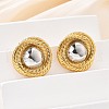 304 Stainless Steel Stud Earrings EJEW-D319-10G-3