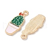 Alloy Enamel Pendants ENAM-O001-04C-G-2