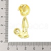 Rack Plating Brass Micro Pave Clear Cubic Zirconia Pendants KK-S380-40A-G-3