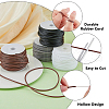 DICOSMETIC 40M 4 Colors Hollow Pipe PVC Tubular Synthetic Rubber Cord RCOR-DC0001-01-4