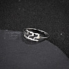 Number 201 Stainless Steel Adjustable Cuff Rings FS-WG22891-04-1