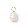 Natural Cultured Freshwater Pearl Rice Charms PALLOY-JF03921-02-3