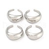 4Pcs Alloy Open Cuff Rings Kit for Women RJEW-K260-05P-2
