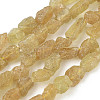 Raw Rough Natural Yellow Apatite Beads Strands G-M453-C10-2