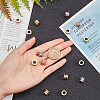 Unicraftale 15Pcs 3 Colors Stainless Steel Textured Beads STAS-UN0021-01-2