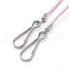 Polyester & Spandex Cord Ropes Eyeglasses Chains AJEW-EH00057-05-2