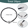SUNNYCLUE 20pcs Braided PU Leather Cord Bracelet Making MAK-SC0001-30B-2