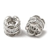 Rack Plating Brass Cubic Zirconia European Beads KK-K349-10P-3