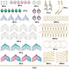 SUNNYCLUE DIY Mermaid and Fishtail Shape Drop Earring Making Kit DIY-SC0018-15-2