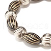 Grooved Acrylic & Plastic Beaded Bracelet Bracelet for Women BJEW-JB07567-4