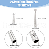 SUPERFINDINGS 12Pcs 2 Styles Alloy Cord Ends FIND-FH0008-98-2