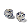 Sparkle Glass Rhinestone Round Beads OACR-S048-01J-1