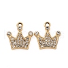 Alloy Rhinestone Pendants PALLOY-S052-03G-A-1