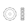 Preciosa® MAXIMA Crystal Multi-Stones Settings Y-PRC-MA6-00030-G-2