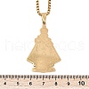 304 Stainless Steel Saint Benedict Medal Pendant Necklaces NJEW-K283-37G-3