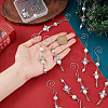 12Pcs 2 Styles Angel Glass & Alloy Pendant Decoration HJEW-GO00047-4