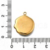 304 Stainless Steel Pave Natural Paua Shell Pendants STAS-Z125-01H-G-3