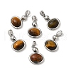 Natural Tiger Eye Pendants KK-M270-45P-1