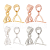   8Pcs 4 Colors 925 Sterling Silver Ice Pick Pinch Bails STER-PH0001-95-7