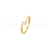 Golden Stainless Steel Cuff Ring MM8912-5-1
