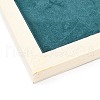 Rectangle Microfiber Cloth Jewelry Storage Tray ODIS-E018-01-3