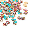 Alloy Enamel Connector Charms FIND-TAC0029-09-2
