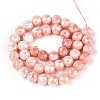 Electroplate Glass Beads Strands GLAA-N010-10mm-05-4