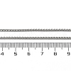 1.5mm Rack Plating Brass Box Chain Necklaces for Women Men MAK-L044-21P-5