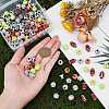 140Pcs 7 Styles Opaque Acrylic Beads SACR-PH0006-09-6