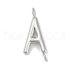 304 Stainless Steel Letter Connector Charms STAS-M108-01P-01-1