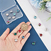 Unicraftale 16Pcs 8 Colors Glass Charms GLAA-UN0001-10-4