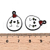 Spray Painted Alloy Enamel Pendants ENAM-T020-30-RS-3