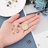 Brass Micro Pave Clear Cubic Zirconia Beads ZIRC-GA0001-01-3