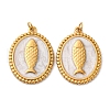 304 Stainless Steel Enamel Pendants STAS-U061-33G-A02-1