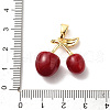 Brass Resin Pendants KK-D383-01G-01-3