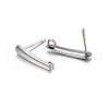 Non-Tarnish 201 Stainless Steel Stud Earring Findings X-STAS-P210-39P-2
