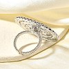 Brass Cuff Rings for Women RJEW-Q008-03P-5