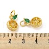Brass Micro Pave Gold Cubic Zirconia Charms KK-G490-22G-3
